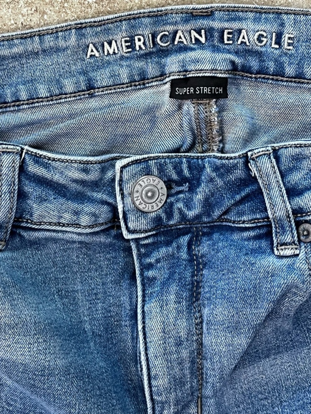 American Eagle Super Stretch Blue Denim Boot Cut Jeans